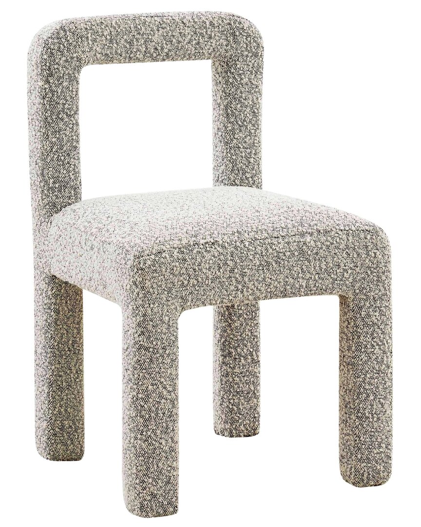 Tov Furniture Hazel Boucle Dining Chair In Grey