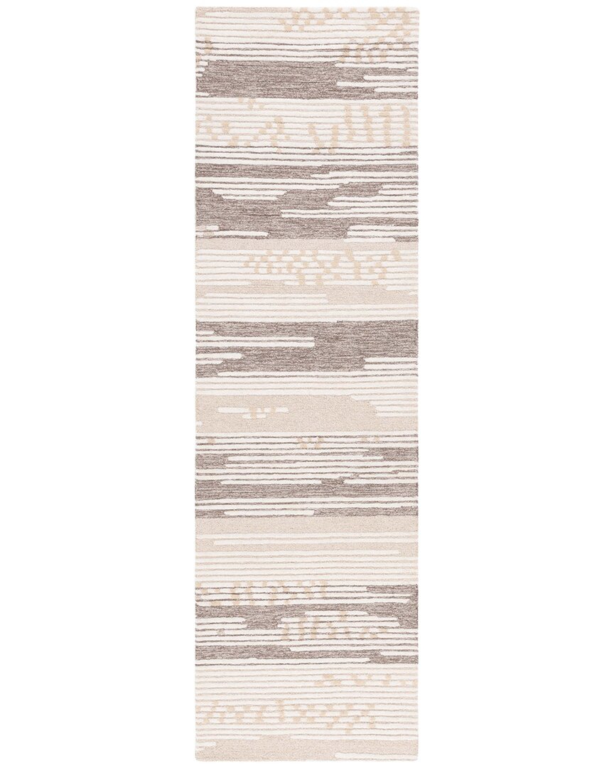 Shop Martha Stewart 300 Wool & Cotton With Latex Rug In Brown