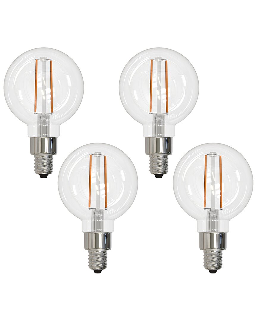 Bulbrite Pack Of (4)2.5watt Dimmable Clear Filament Candelabra(e12)led Light Bulb
