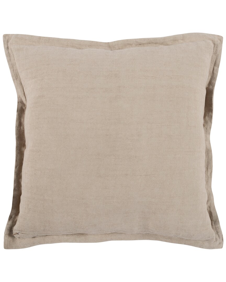 Kosas Home Amy 100% Linen 22in Square Throw Pillow In Natural