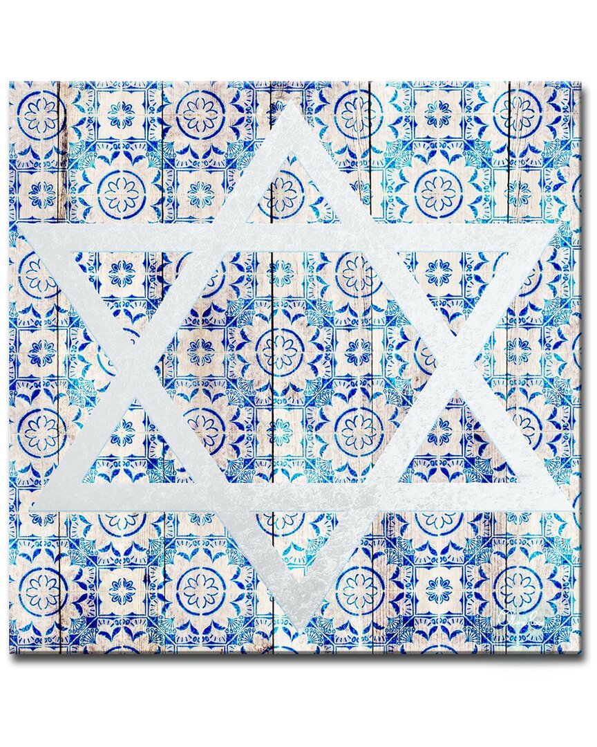 Ready2hangart Star Of David Iv Wrapped Canvas Wall Art By Olivia Rose