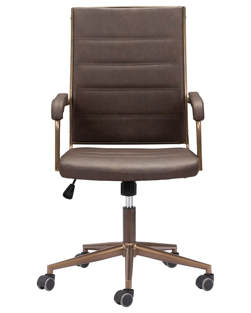 Zuo Modern Auction Office Chair In Espresso