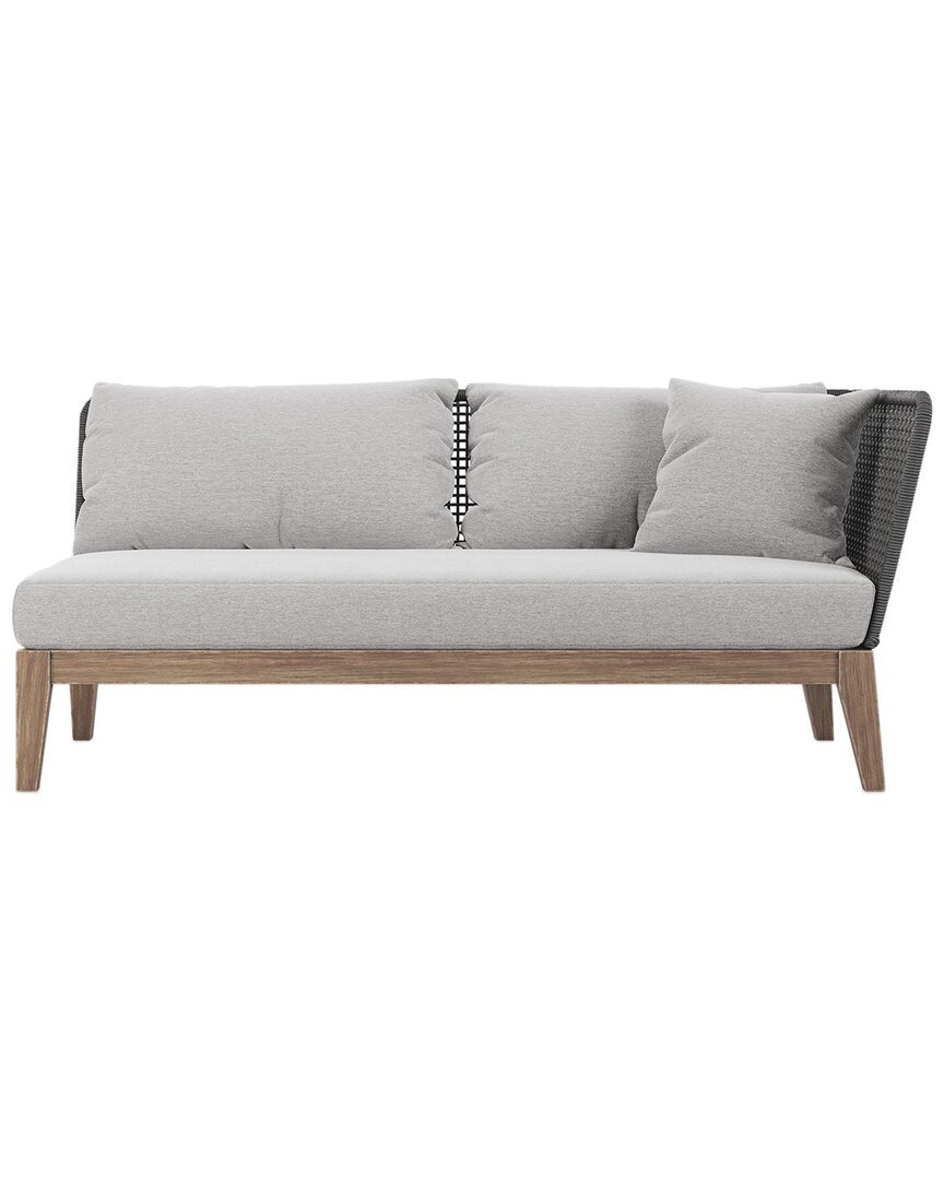 Shop Modloft Netta Outdoor Right Arm Sofa In Grey