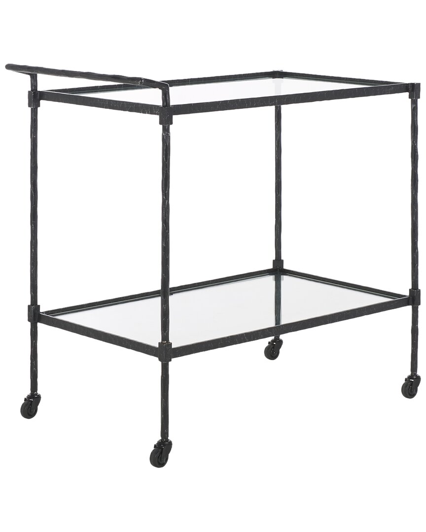 Safavieh Couture Isabellina Metal & Glass Bar Cart