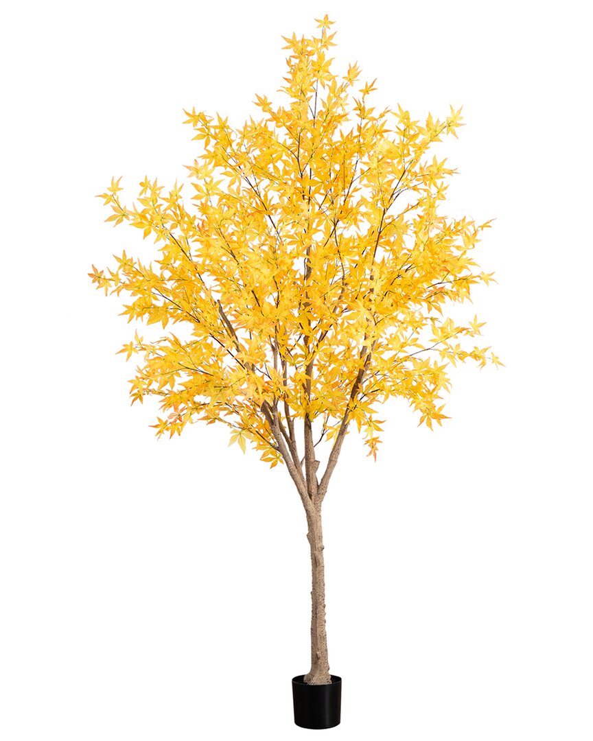 Nearly Natural 8ft. Autumn Maple Artificial Fall Tree