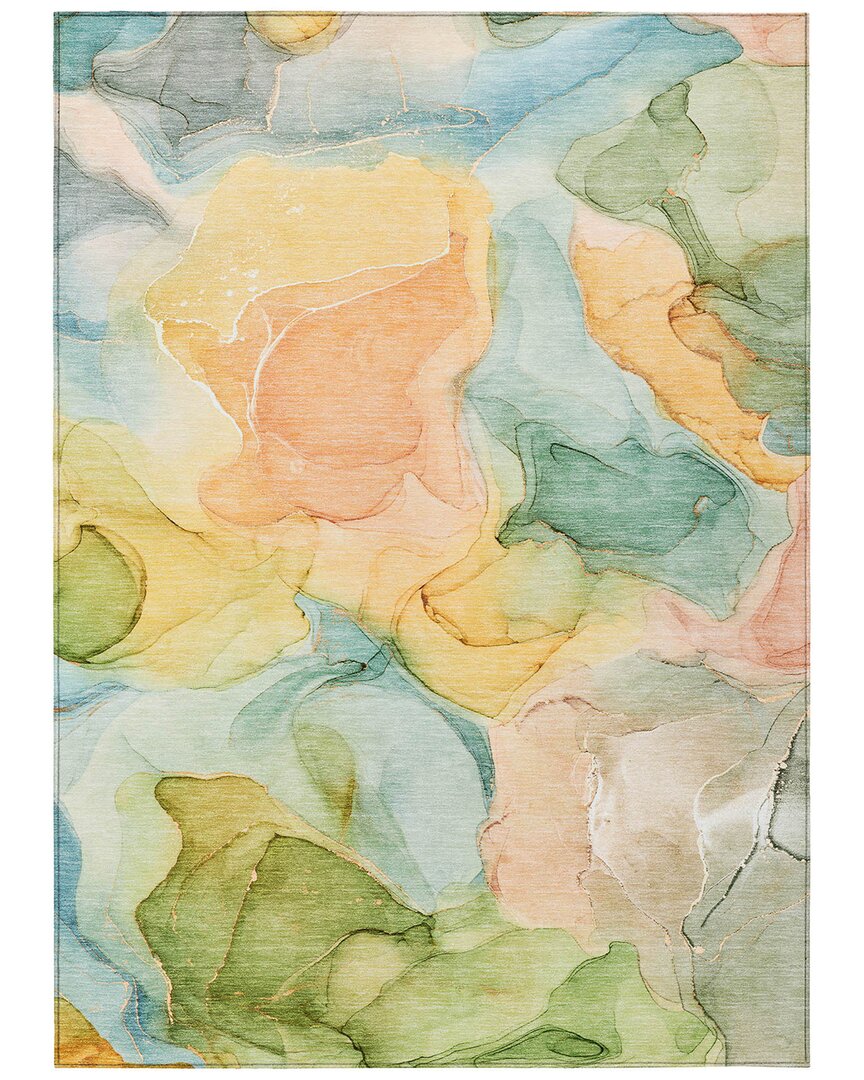 Addison Rugs Chantille Polyester Indoor/outdoor Washable Rug In Blue
