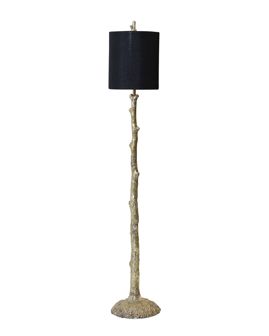 Harp & Finial Arbor Table Lamp In Black