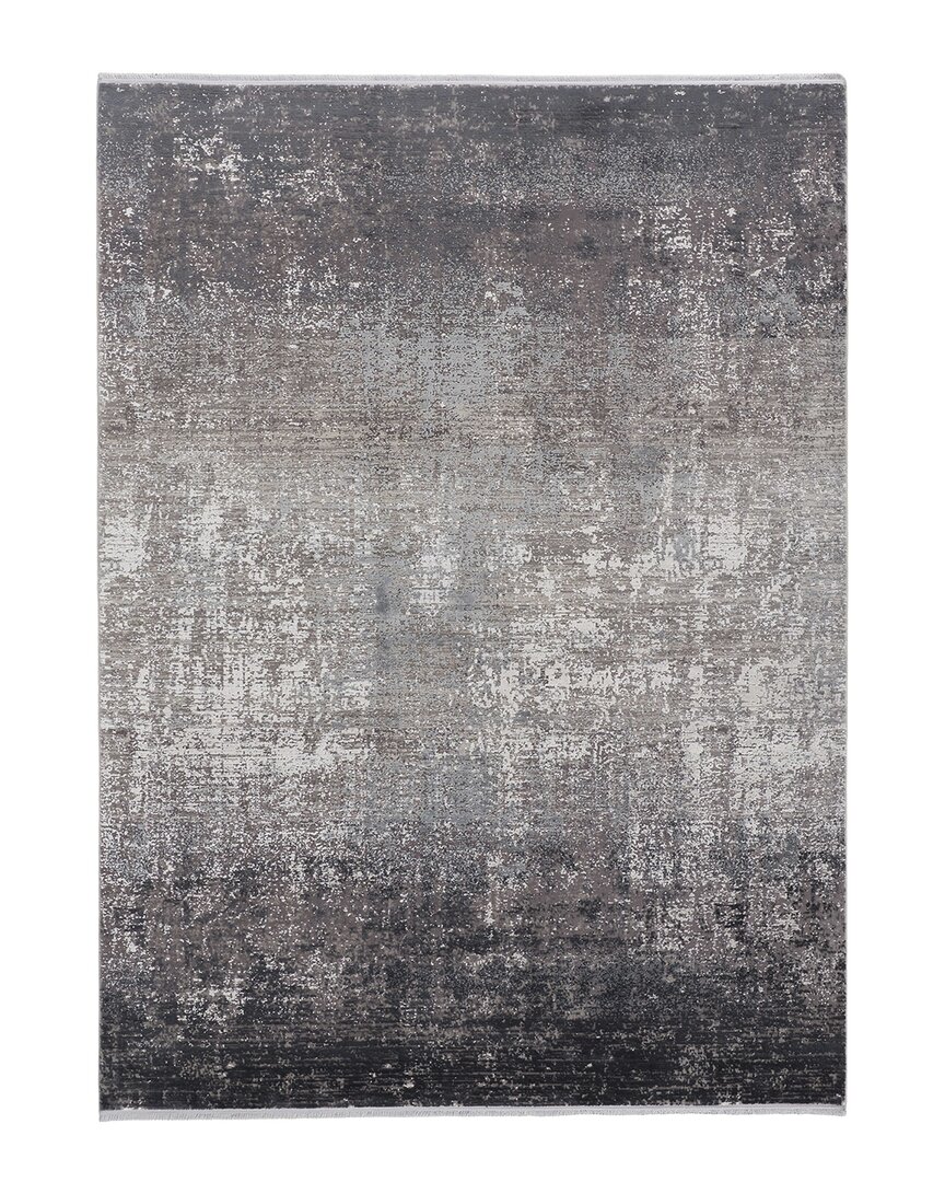 Verlaine Lindstra Gradient Watercolor Rug In Grey