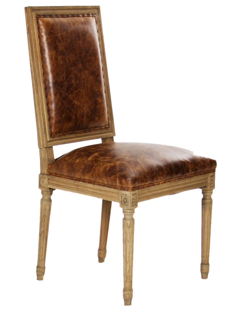 Zentique Louis Side Chair In Brown
