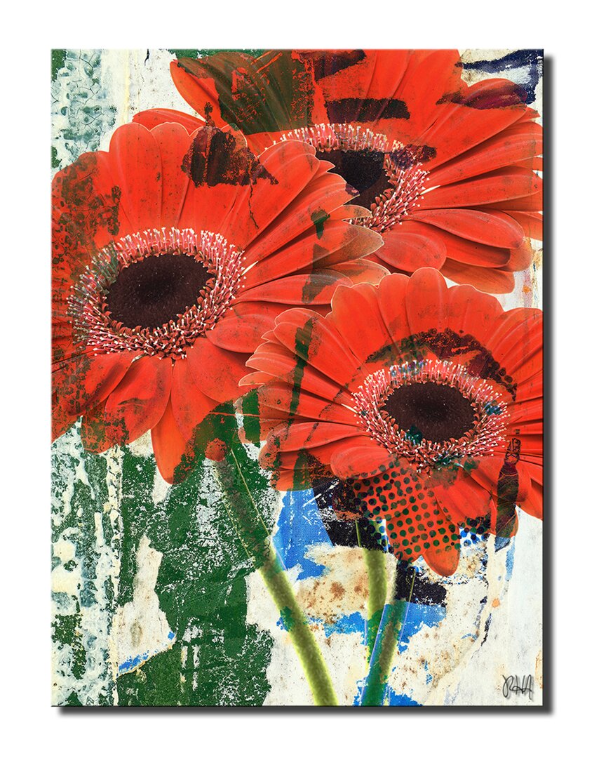 Ready2hangart Painted Petals Lxvii Wrapped Canvas Wall Art By Tristan Scott