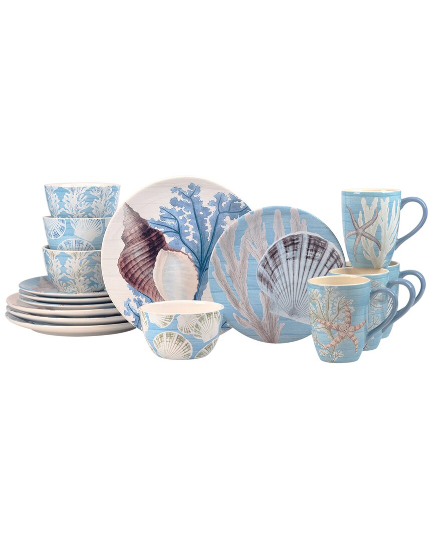 Shop Certified International Beyond The Shore 16pc Dinnerware Set, Service For 4