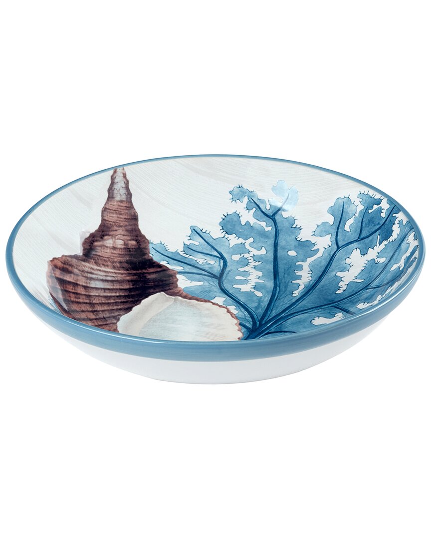 Certified International Beyond The Shore Serving Bowl In Blue