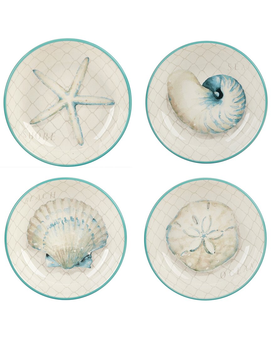 Certified International Ocean View Set Of 4 Soup Bowls
