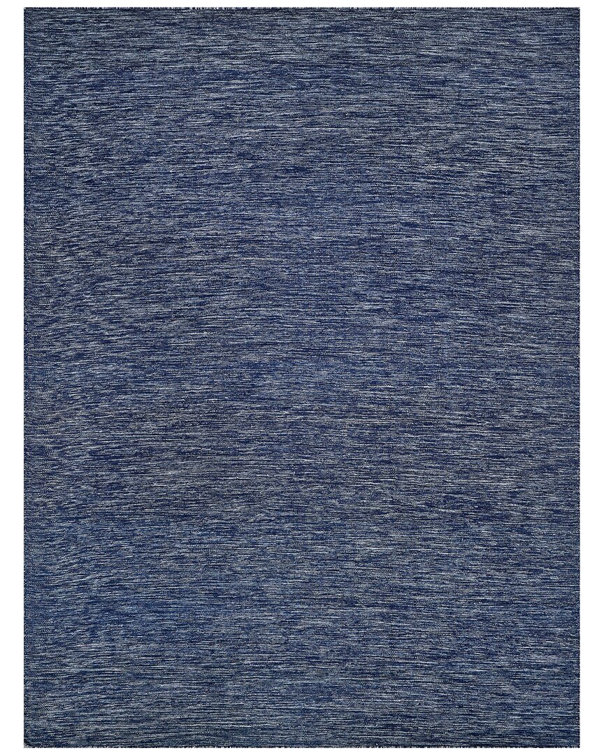Exquisite Rugs Chelsea Flatweave New Zealand Wool Navy Area Rug