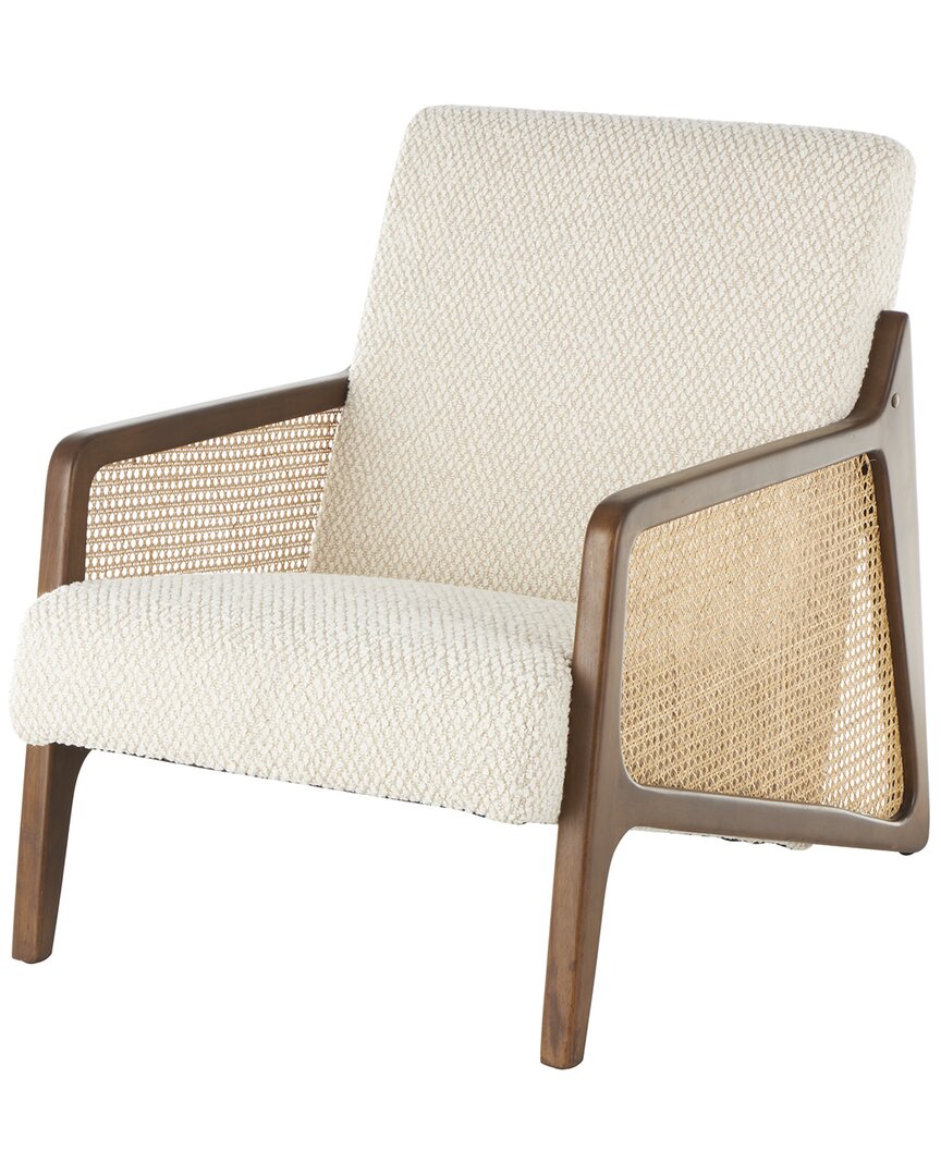 Peyton Lane Upholstered Mid Century Boucle Accent Chair