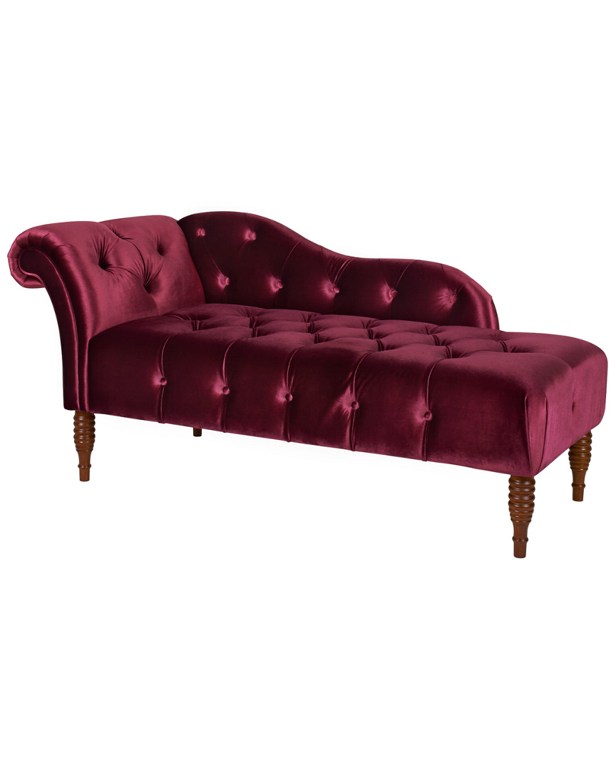 Jennifer Taylor Home Chaise Lounge In Pink