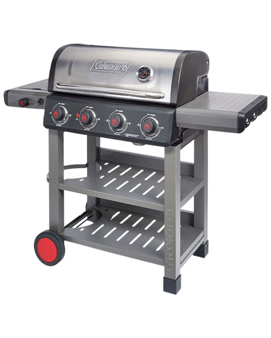 Coleman Cookout 4-burner Propane Gas Bbq Grill With Side Burner