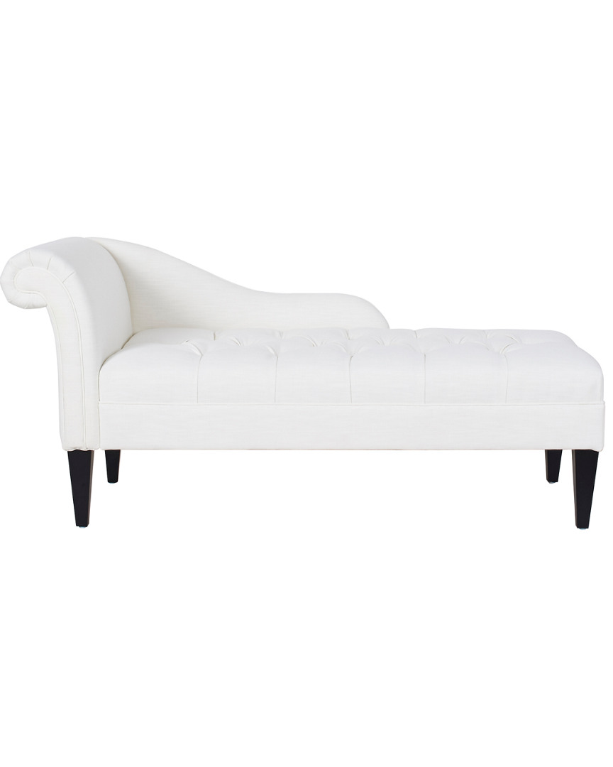 Jennifer Taylor Home Chaise Lounge In White
