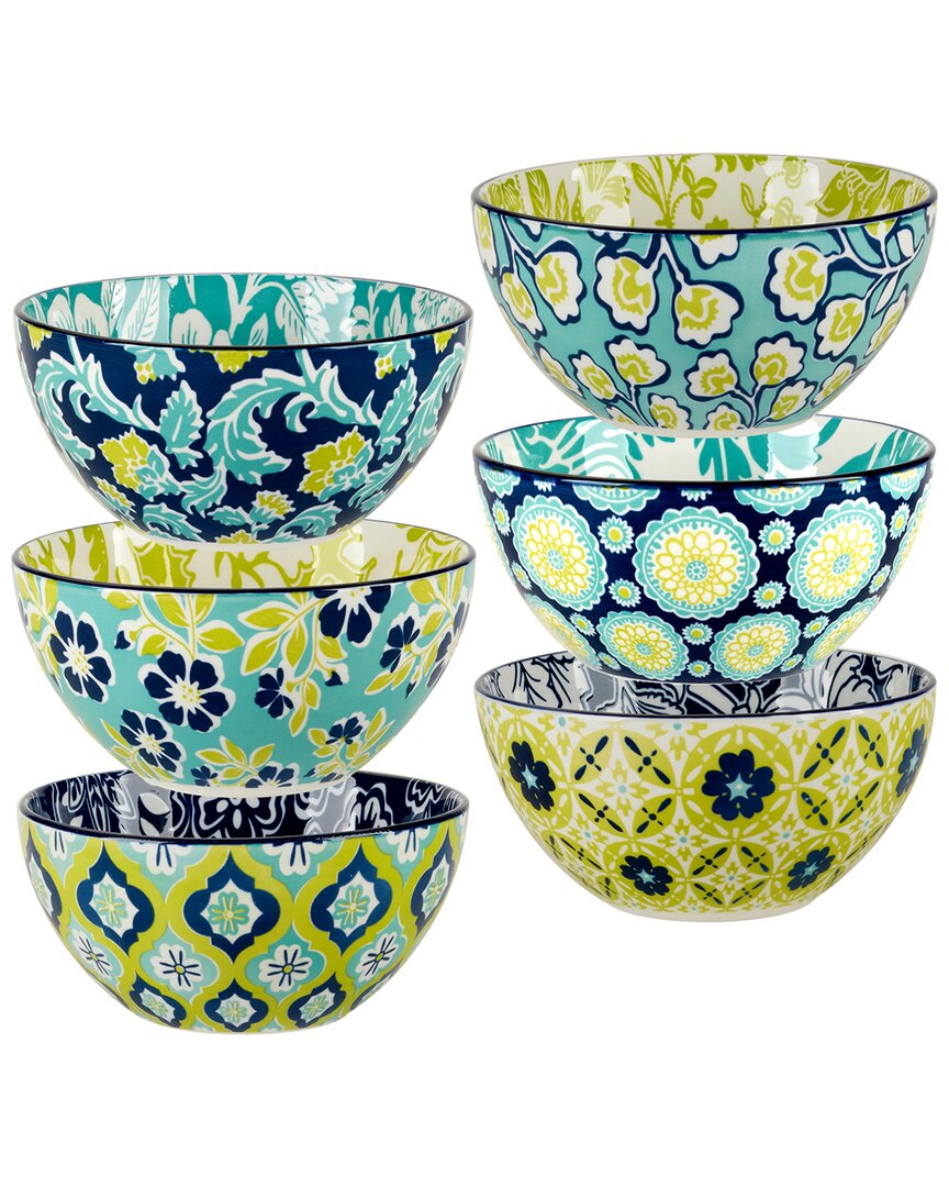 Certified International Tapestry Set Of 6 All Purpose Bowls