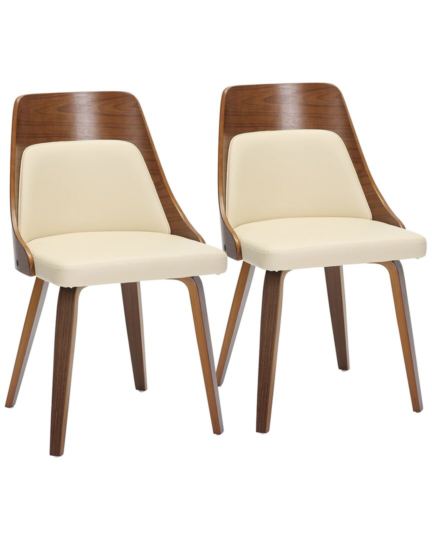 LUMISOURCE LUMISOURCE SET OF 2 ANABELLE BENT WOOD CHAIRS