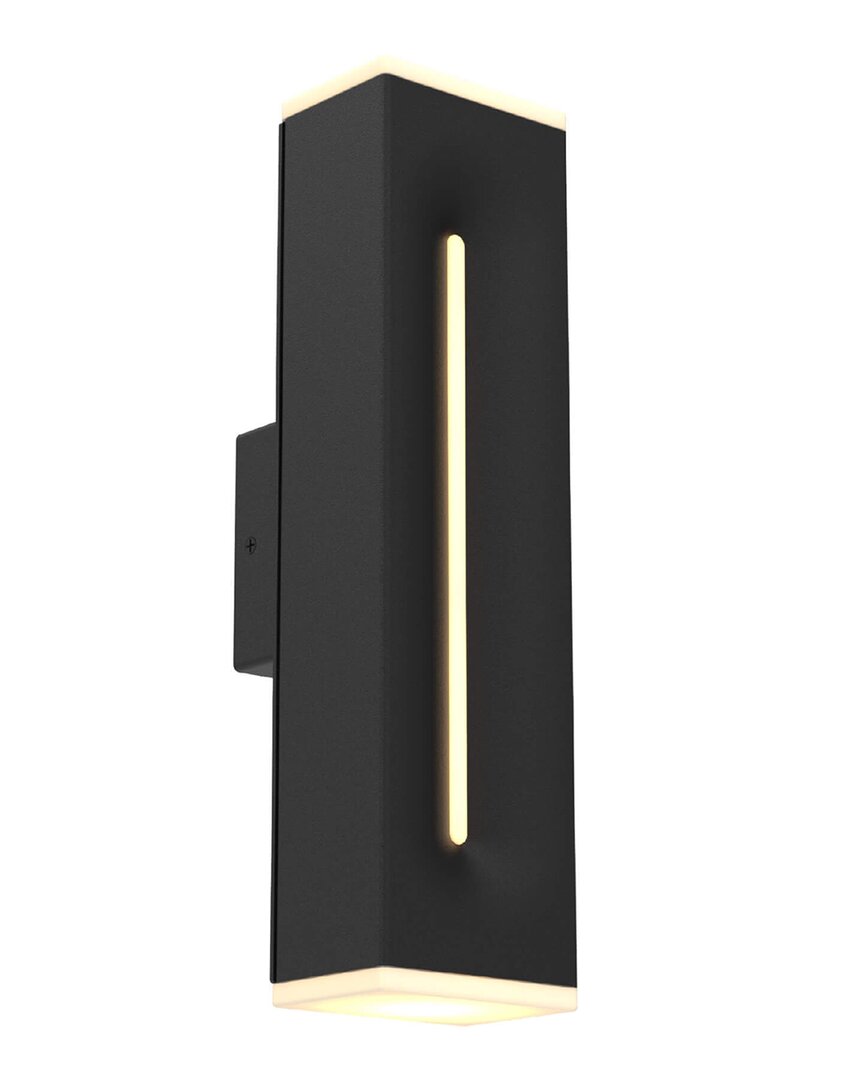 Villa 408 Vertical Led Wall Sconce In Black