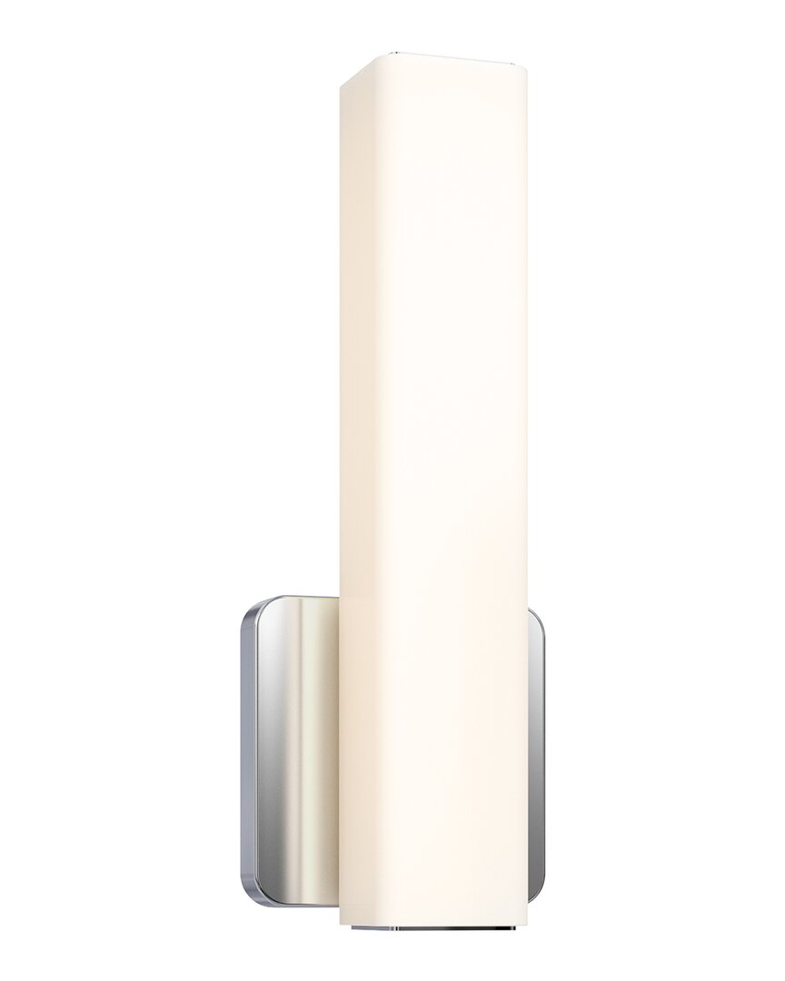 Villa 408 Square Cylinder Cct Led Vanity Light In Silver