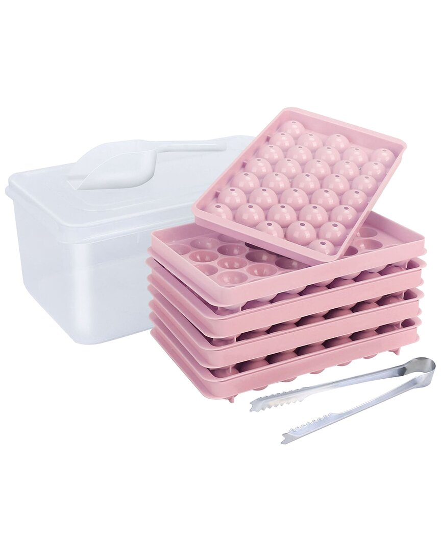 Shop Fresh Fab Finds Newhome Small 4-pack Ice Cube Trays In Pink