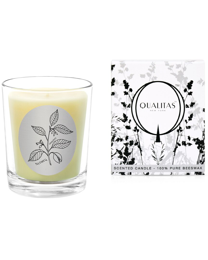 Qualitas Nutmeg 6.5oz Beeswax Candle
