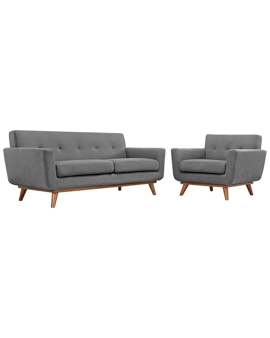 Modway 2pc Engage Armchair & Loveseat Set