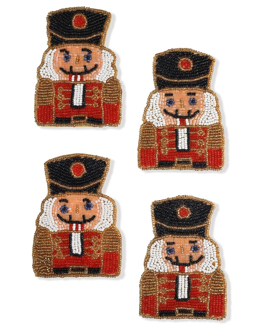 Tiramisu Set Of 4 Classic Nutcracker Beaded Coasters