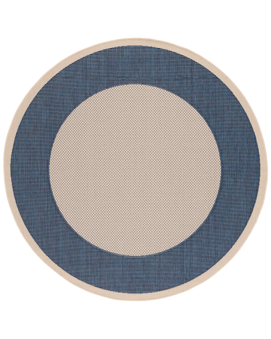 Safavieh Courtyard Polyester, Polypropylene & Latex Indoor/outdoor Rug In Beige