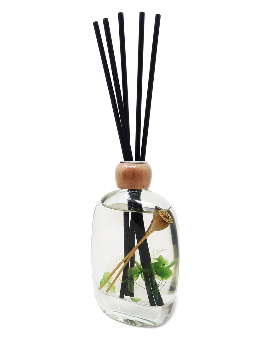 Vivience Lily Of The Valley Scent Green Flower Reed Diffuser In Green