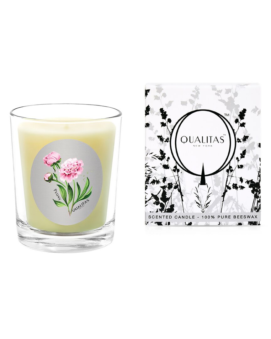 Qualitas Candles Peony 6.5oz Candle In White