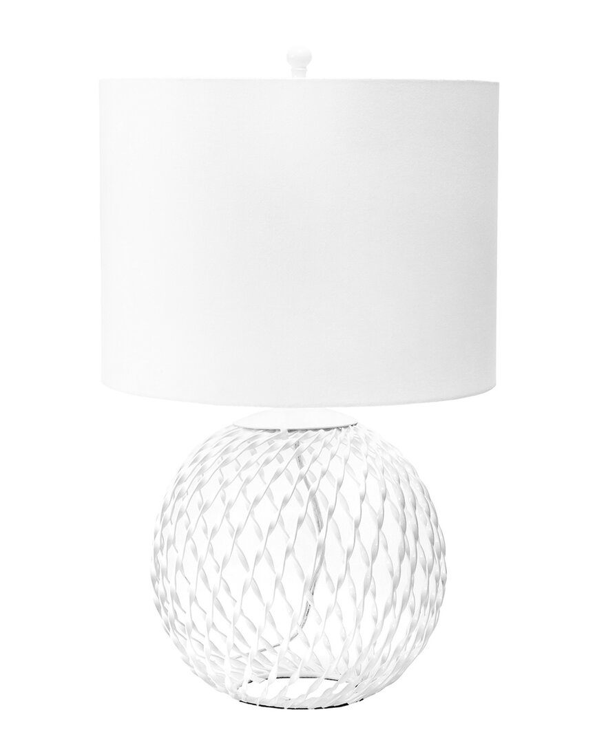 Nuloom Galena Iron Table Lamp In White