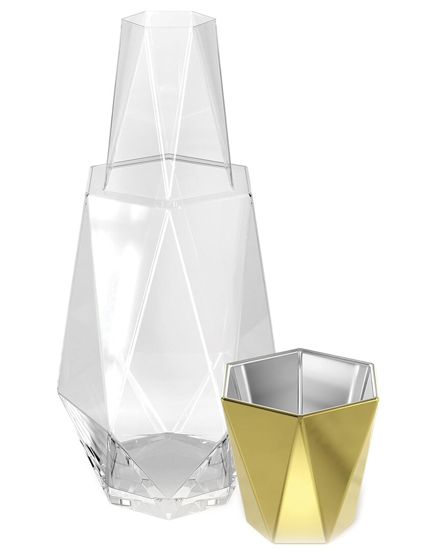 Jay Imports Geometric Carafe Set