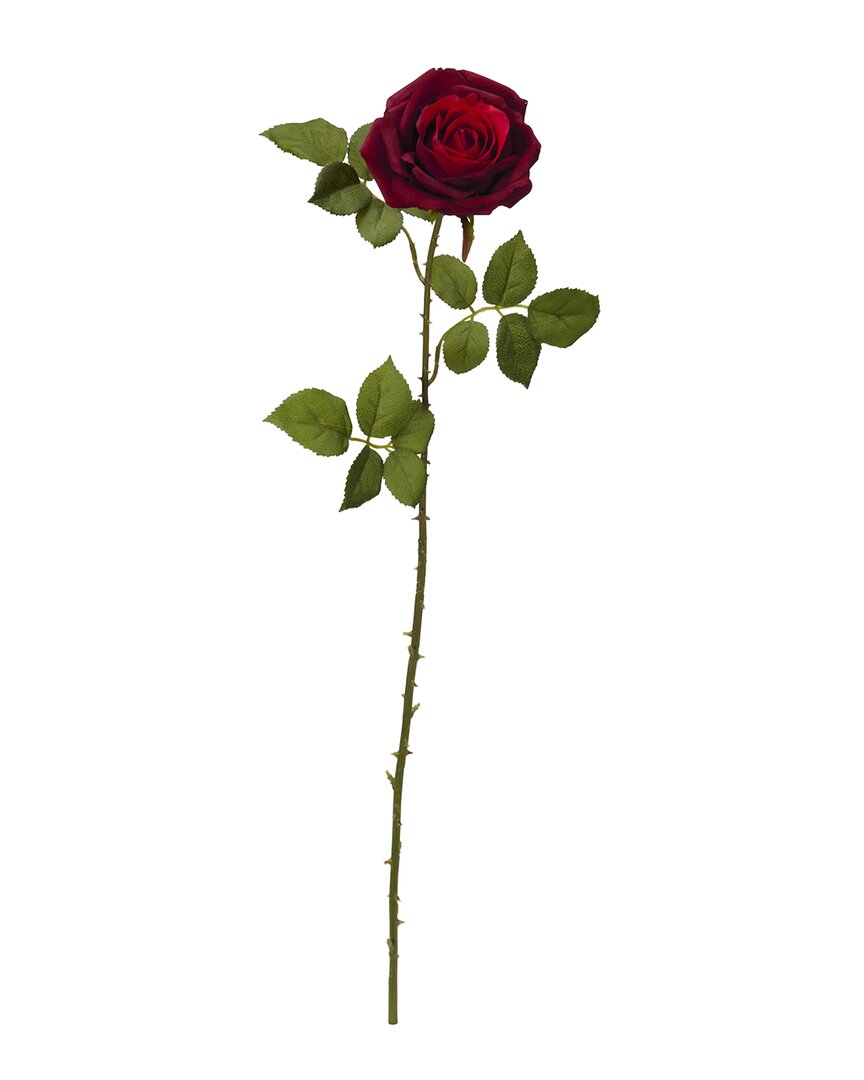NEARLY NATURAL NEARLY NATURAL SET OF 6 33IN ELEGANT RED LARGE ROSE ARTIFICIAL FLOWER