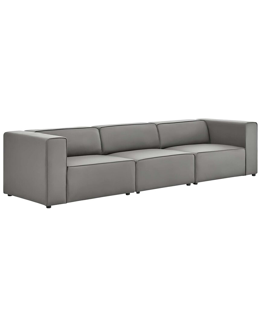 Modway Mingle 4pc Sectional Sofa In Gray