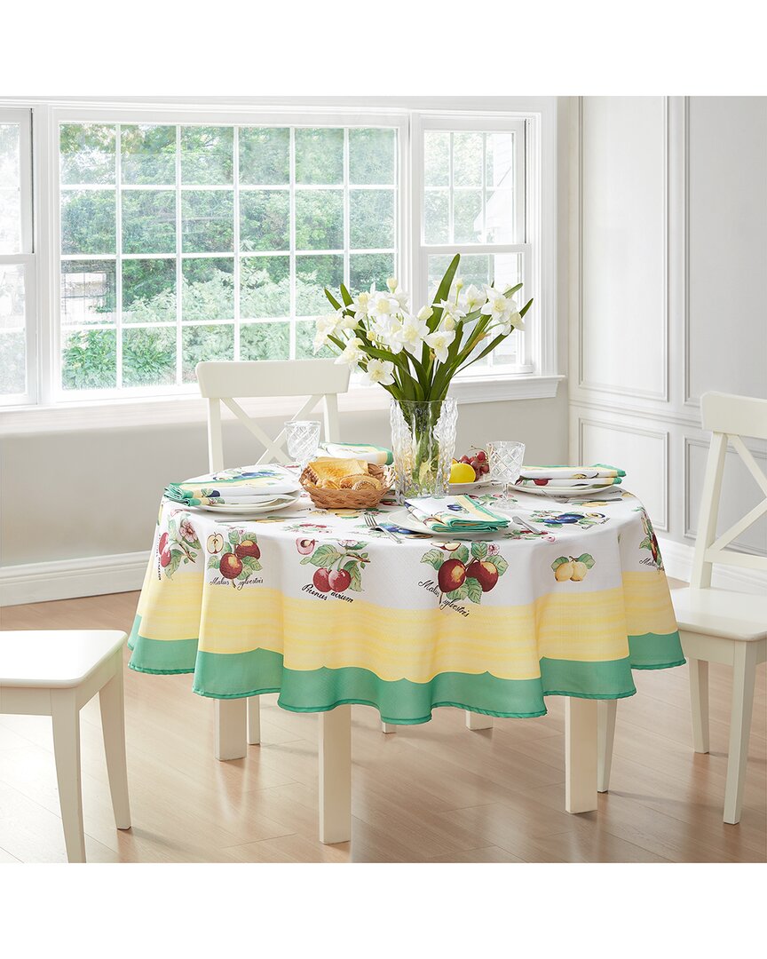 Villeroy & Boch French Garden Round Tablecloth, 70 In Yellow