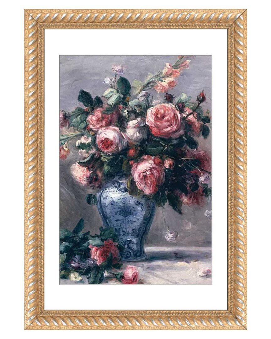 Icanvas Vase Of Roses By Pierre-auguste Renoir Wall Art