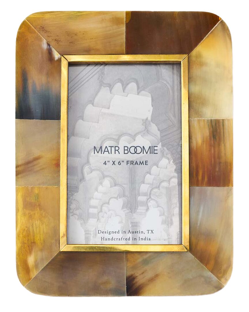 Matr Boomie Kachhua 4x6 Rounded Picture Frame In Brown