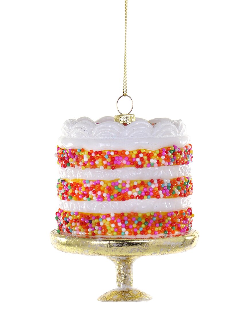 Cody Foster & Co. Confetti Cake Ornament In Multi