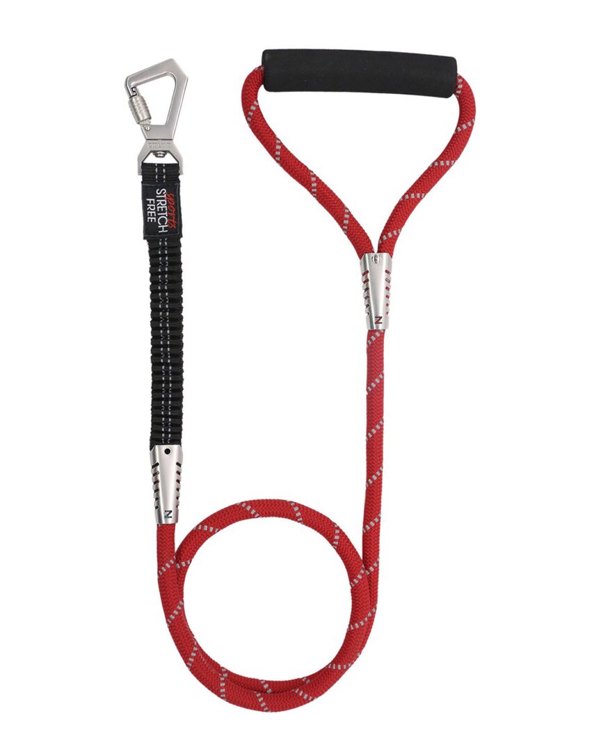 Pet Life Flexo Tour Shock Absorbing And 3m Reflective Leash In Red