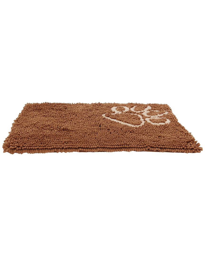 Shop Pet Life Fuzzy Quick Drying Anti-skid & Machine Washable Dog Mat In Brown