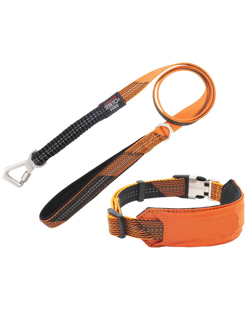 Pet Life Geo Prene 2 In 1 Shock Absorbing Neopre In Orange