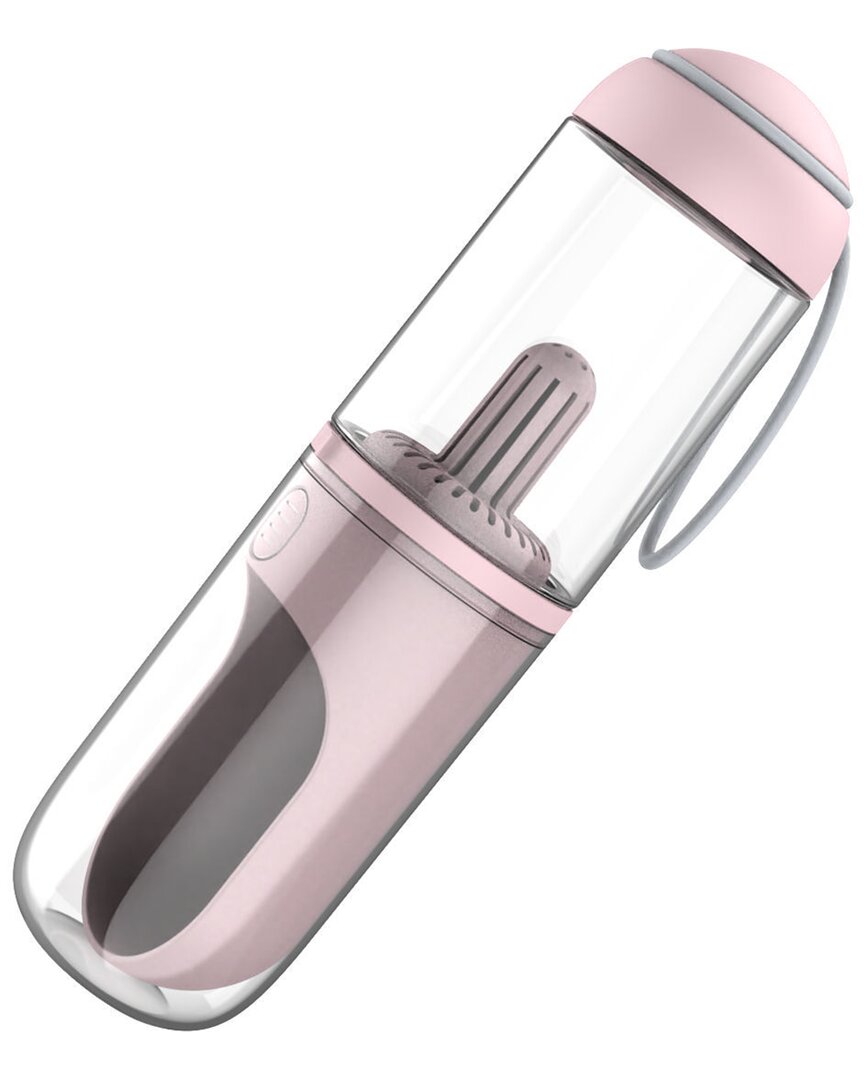Pet Life Pyure Handheld Travel Filtered Water Feeder In Pink