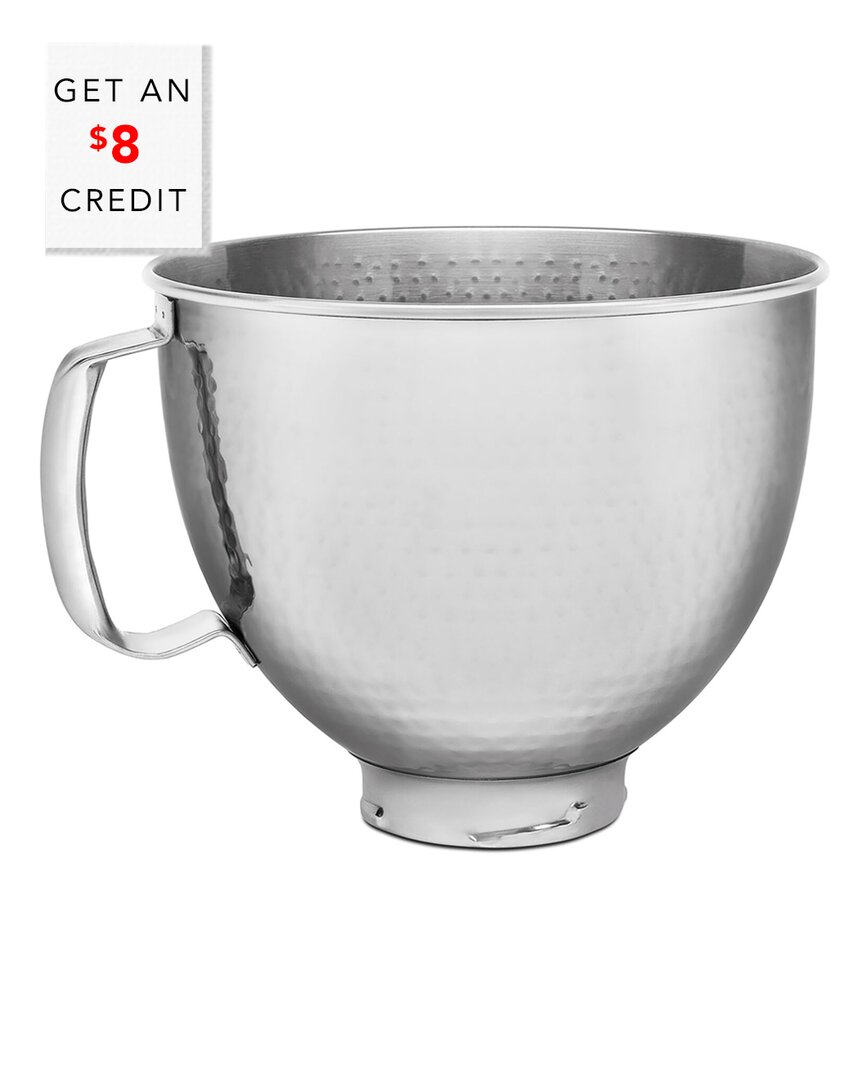 Shop Kitchenaid 5 Qt. Colorfast Finish Hammered Stainless Steel Bowl With $8 Credit