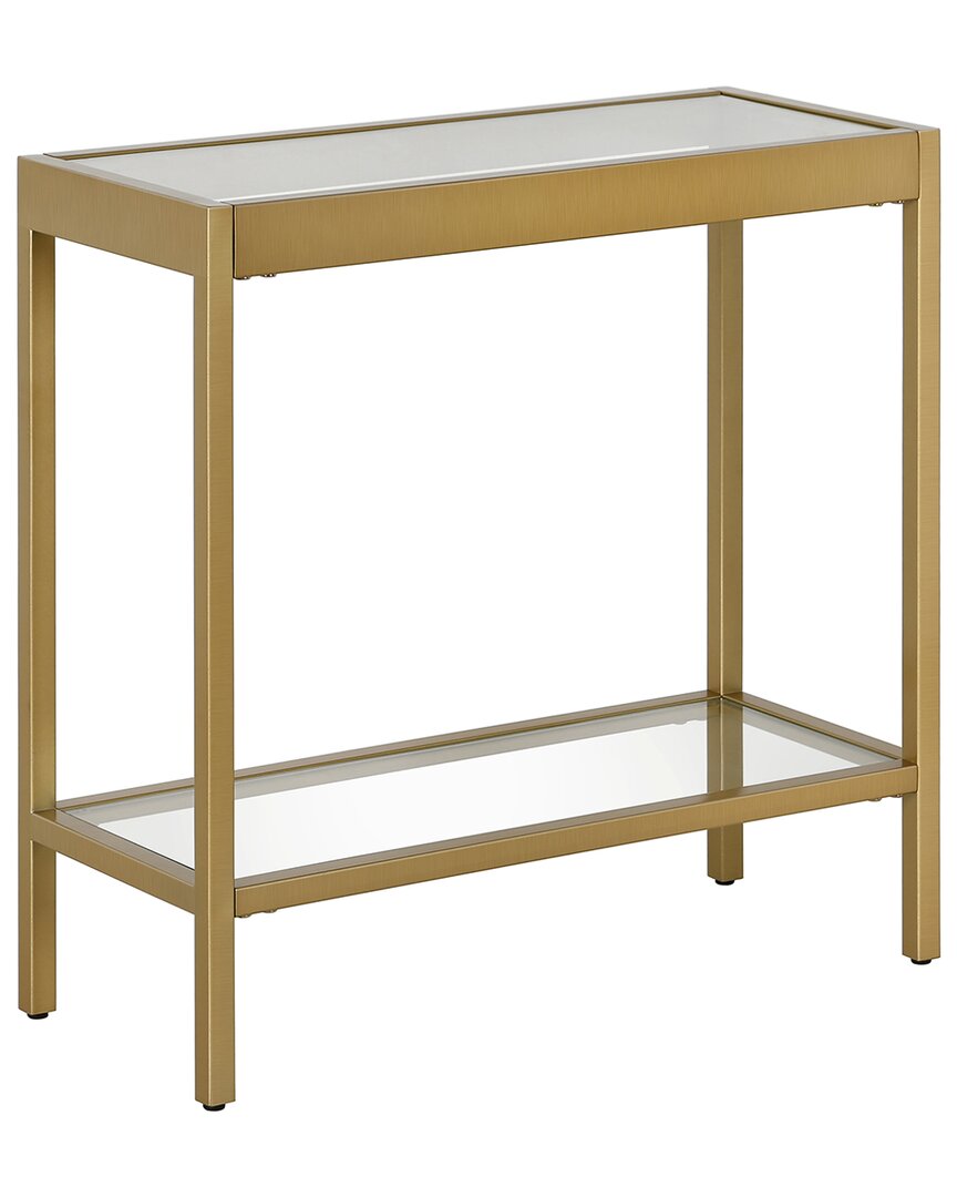 Shop Abraham + Ivy Alexis Rectangular Side Table In Gold