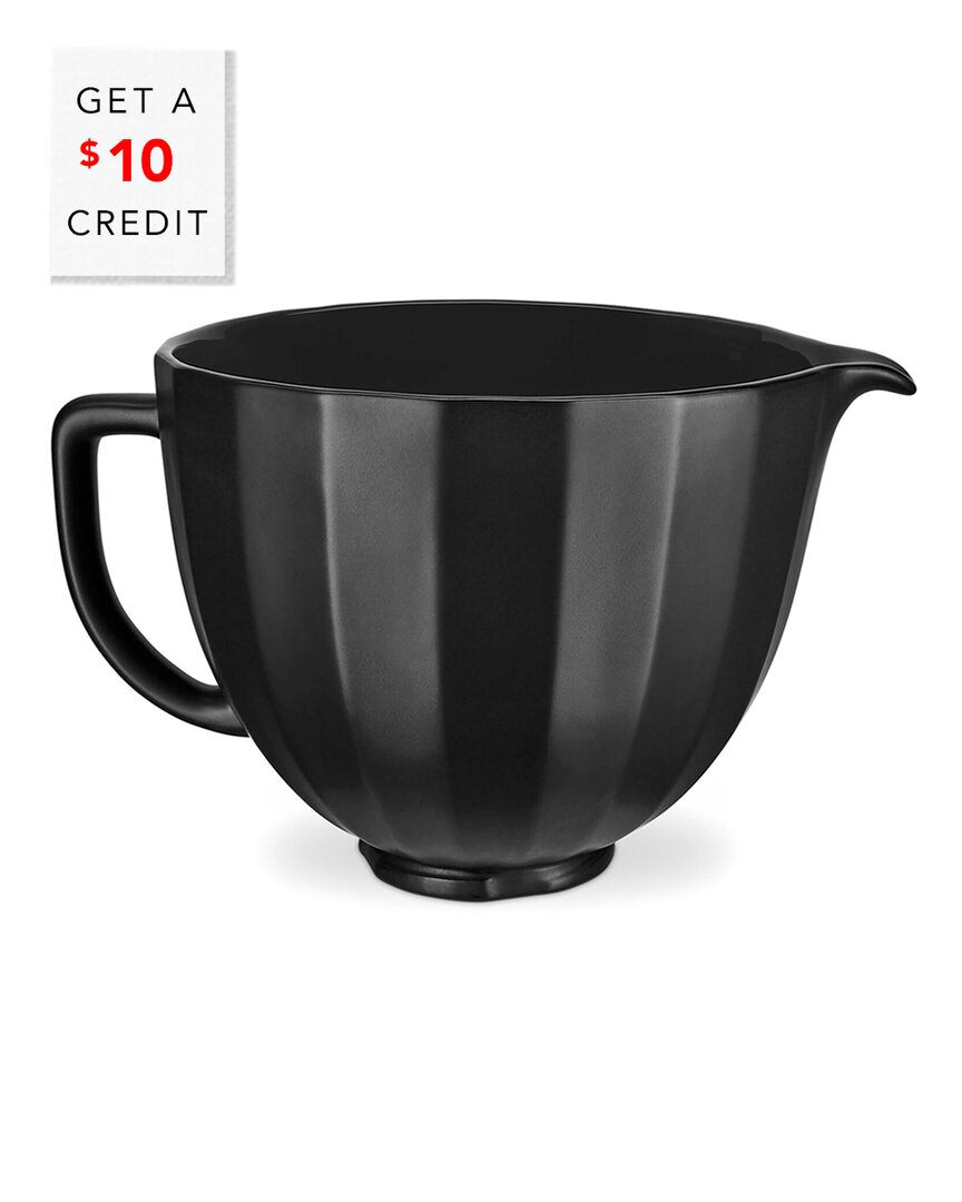 Kitchenaid 5 Qt. Black Ceramic Bowl With $10 Credit
