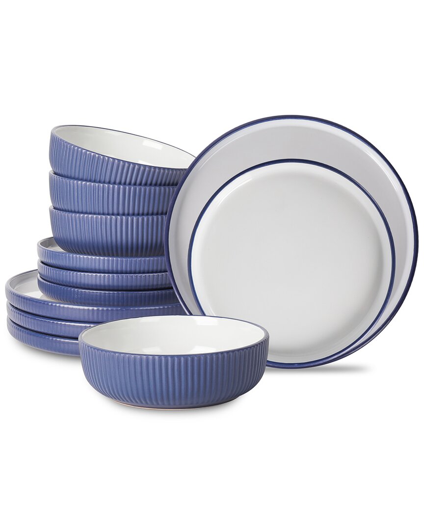 Christian Siriano Laro 12pc Stoneware Dinnerware Set