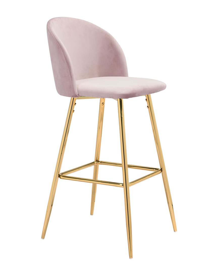 Shop Zuo Modern Cozy Bar Chair In Pink